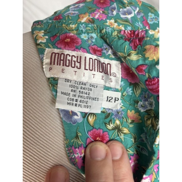 Maggy London Dress Size 12P Floral Granny Core Spring/Easter - Picture 7 of 7